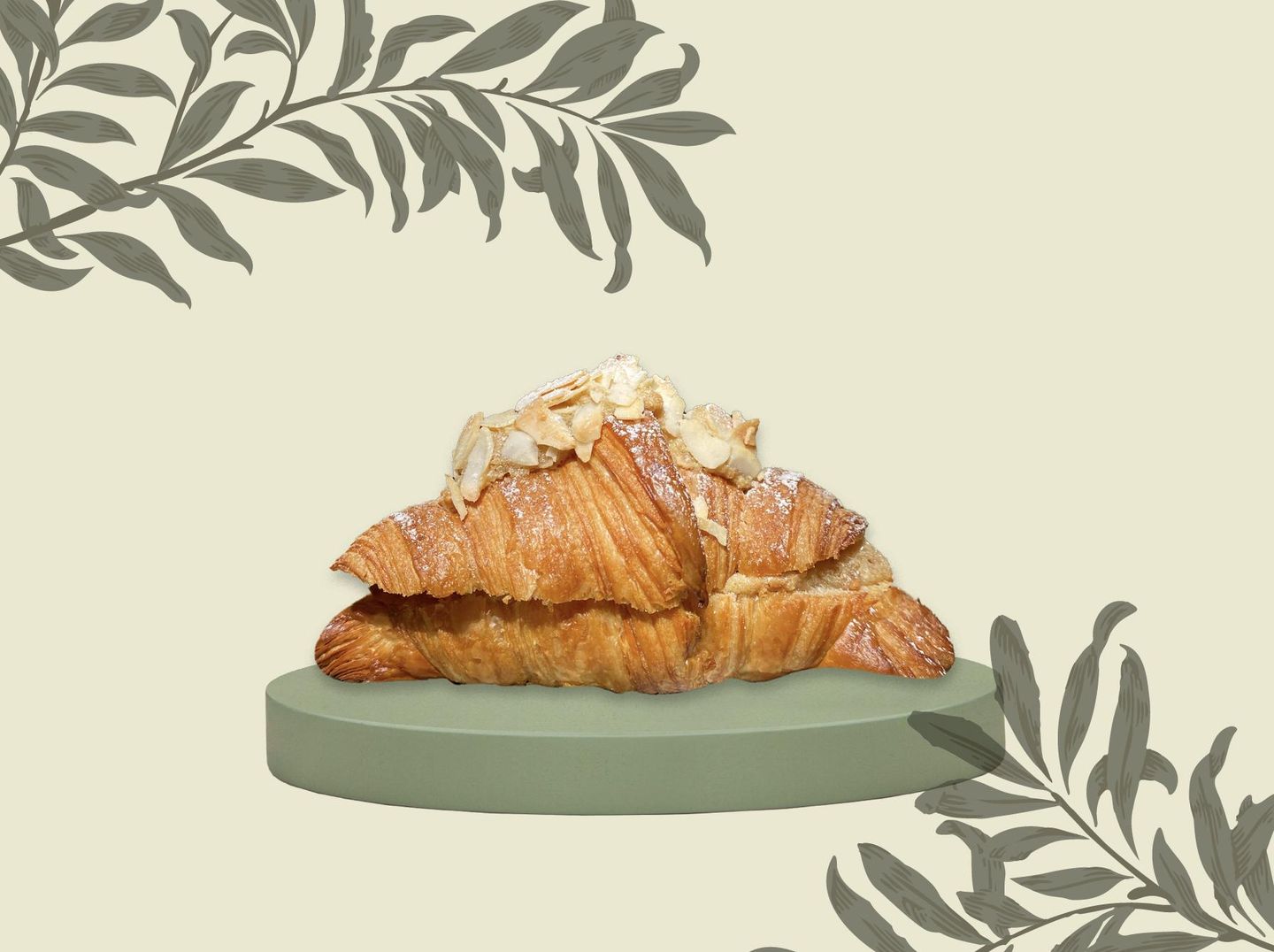 ‏Croissant Lite Almond
