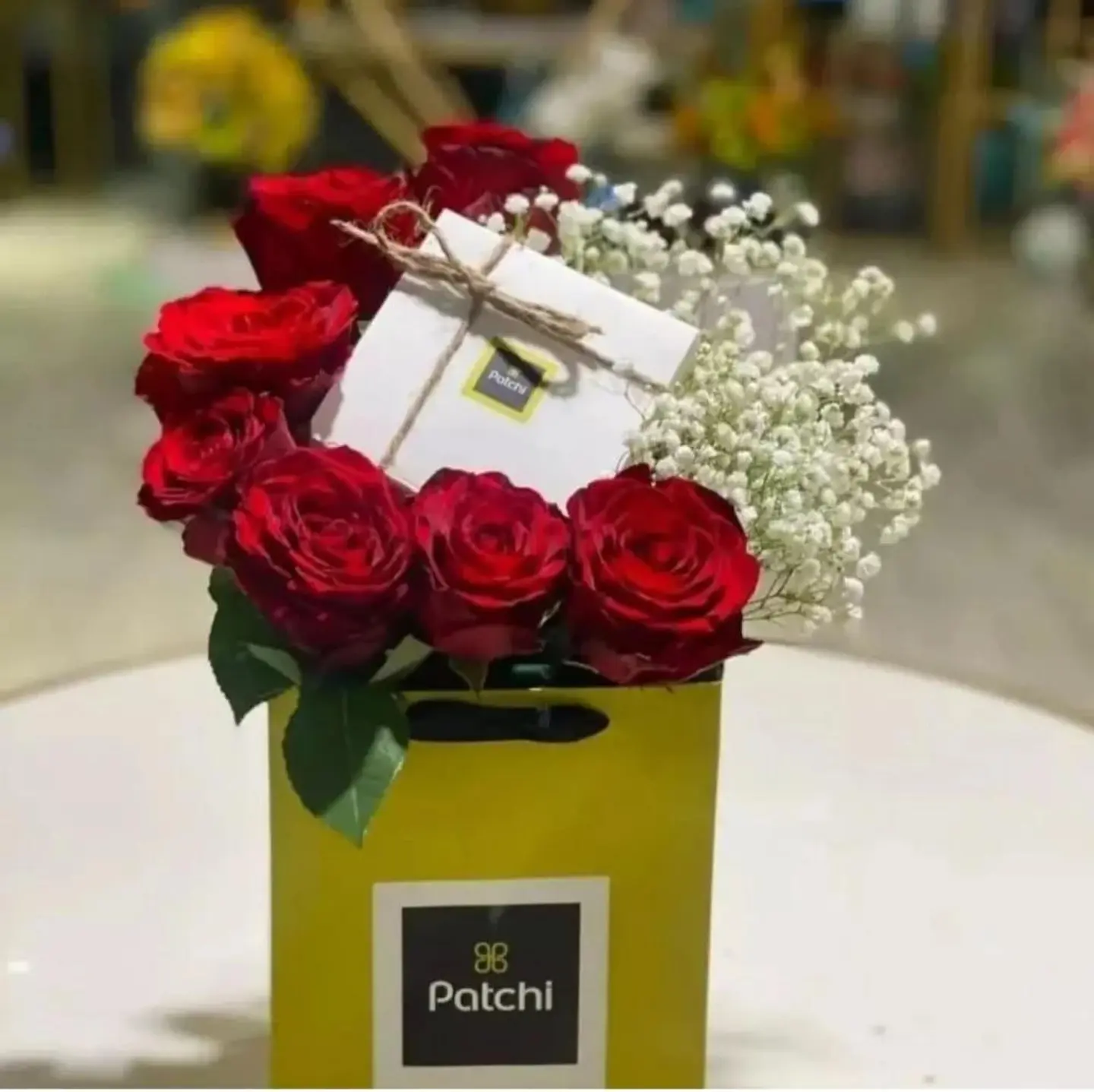 شوكلاته باتشي ورد احمر