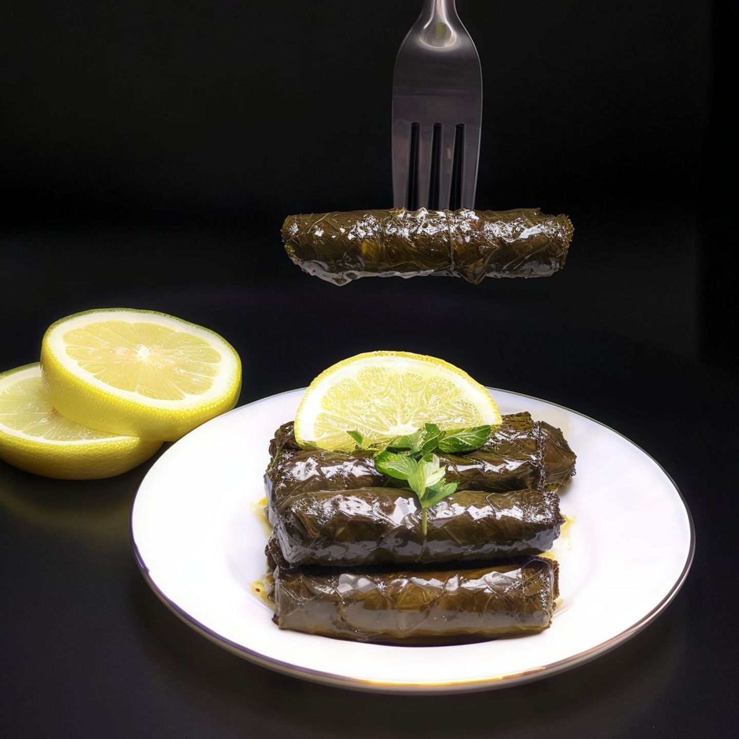 Lemon Flavored Grape Leaves