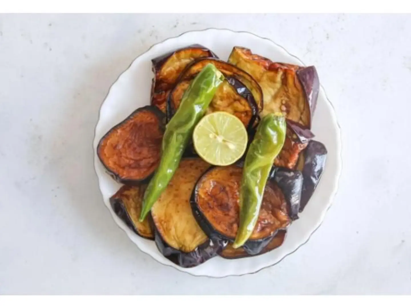 Fried Eggplant Plate