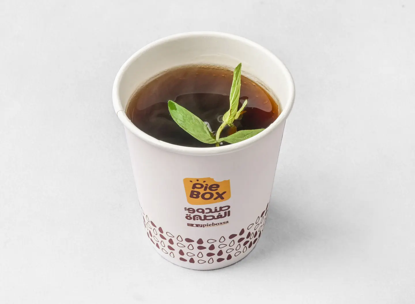 A Cup Of Basil With Tea