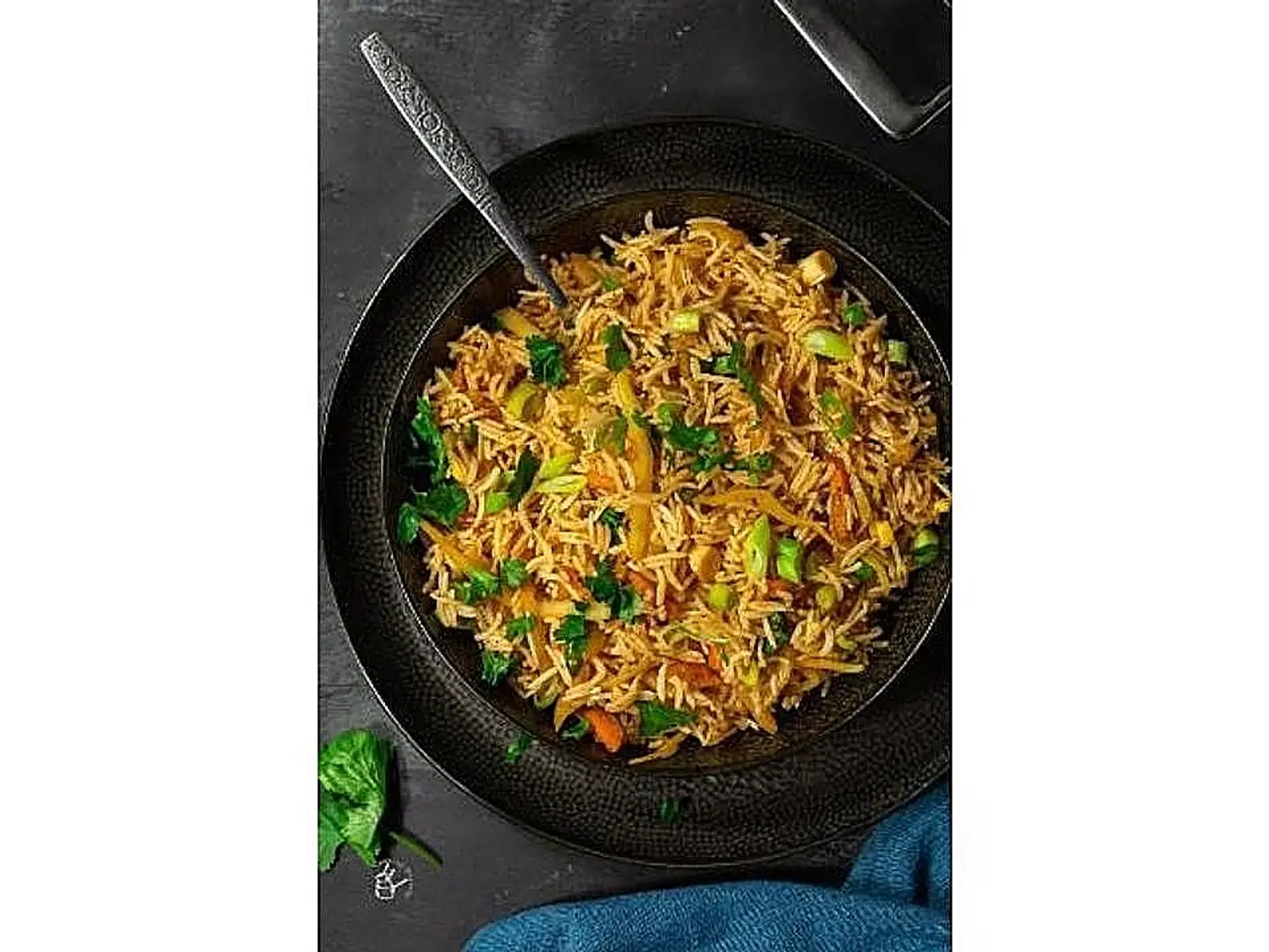 أرز الخضار الثلاثي