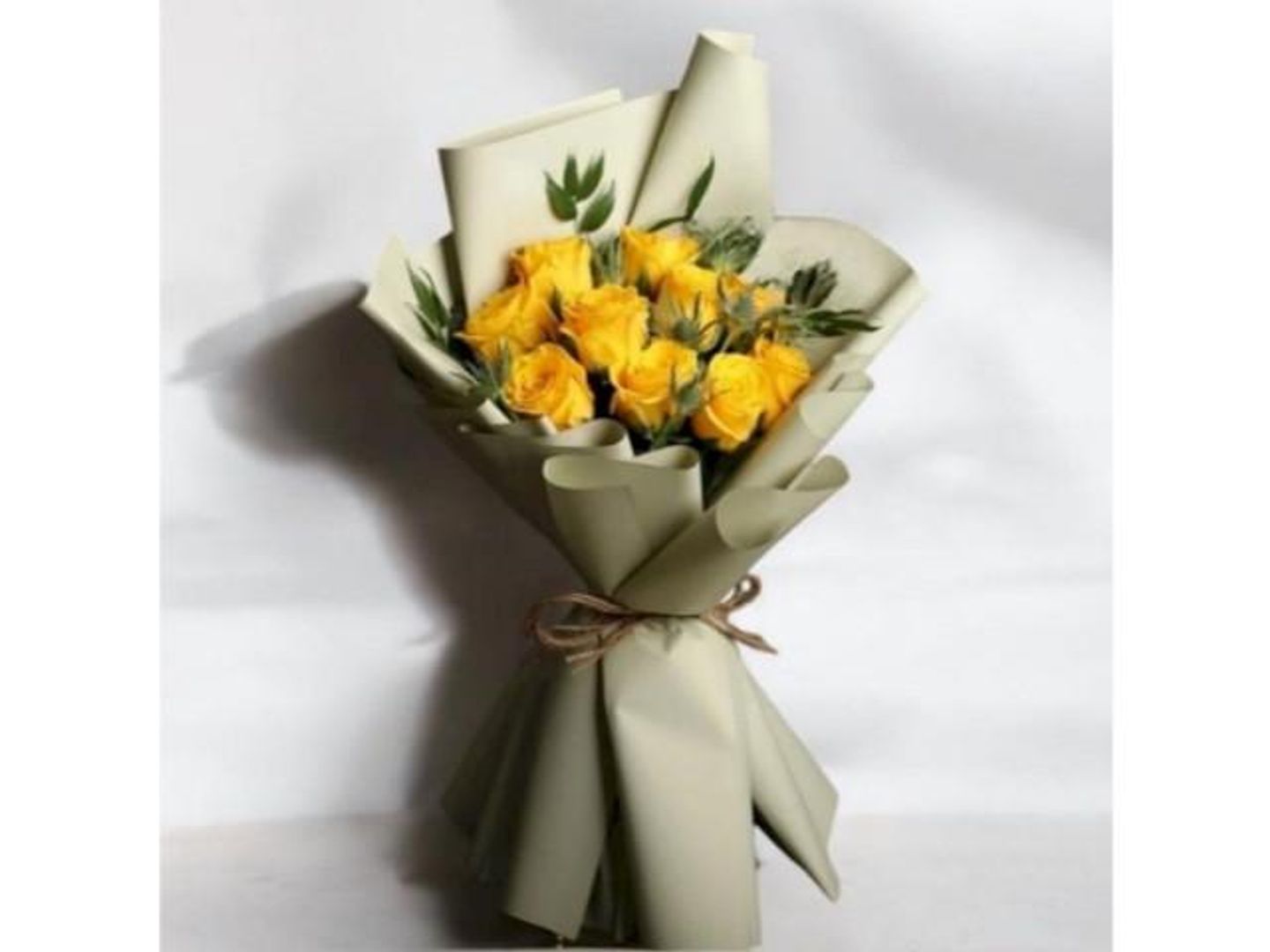 A Bouquet Of Natural Yellow Roses