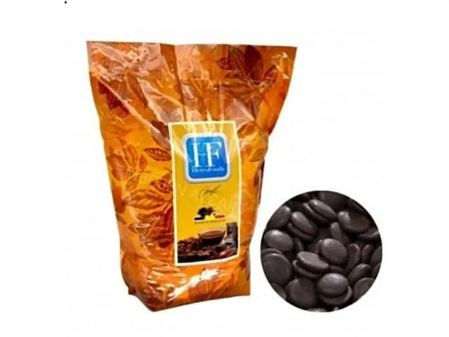 5 كيلو -حبيبات هيركو شوكولاتة دارك 54%
