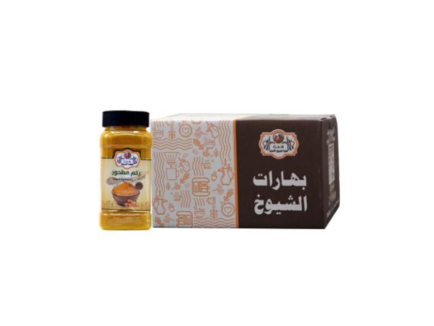 كرتون كركم مطحون 12 250 جرام