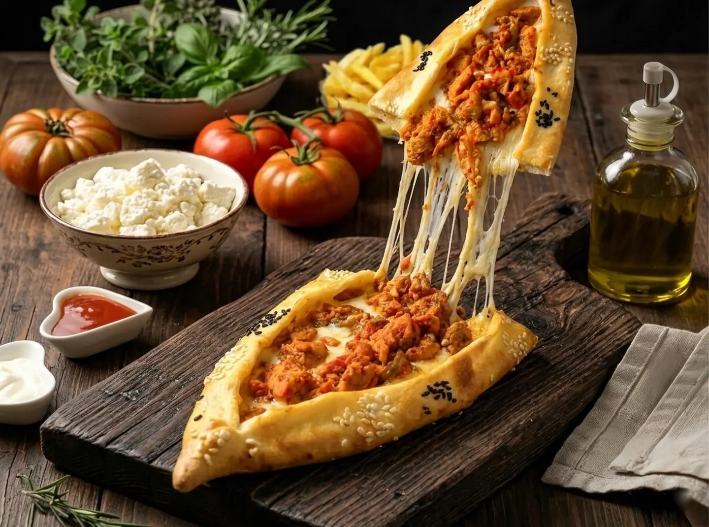 فطيرة مكس دجاج جبن
