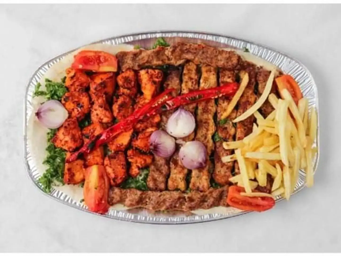 One Kilo Mixed Meat And Chicken 12 Skewers