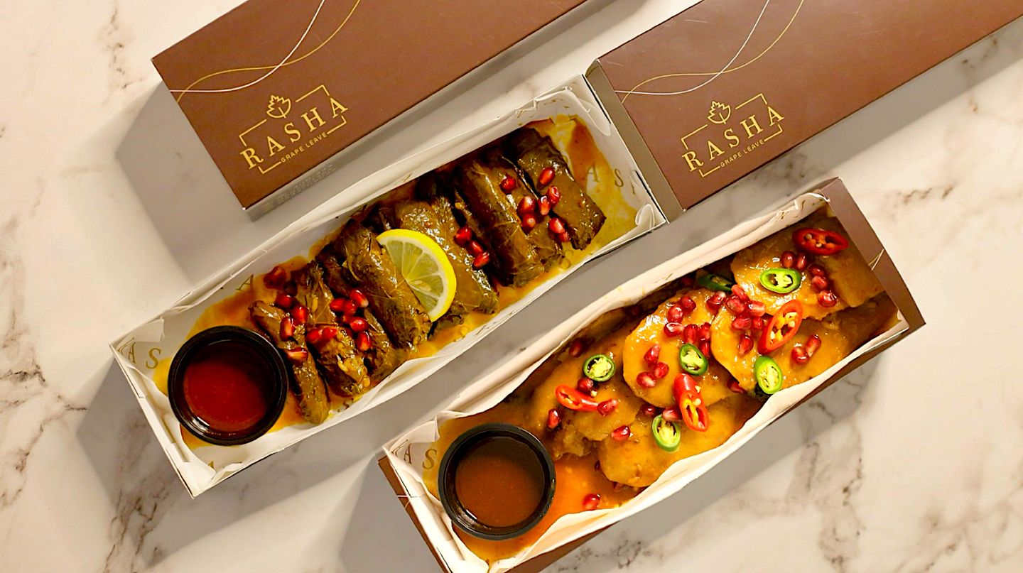 صحن ورق عنب + صحن بطاطس