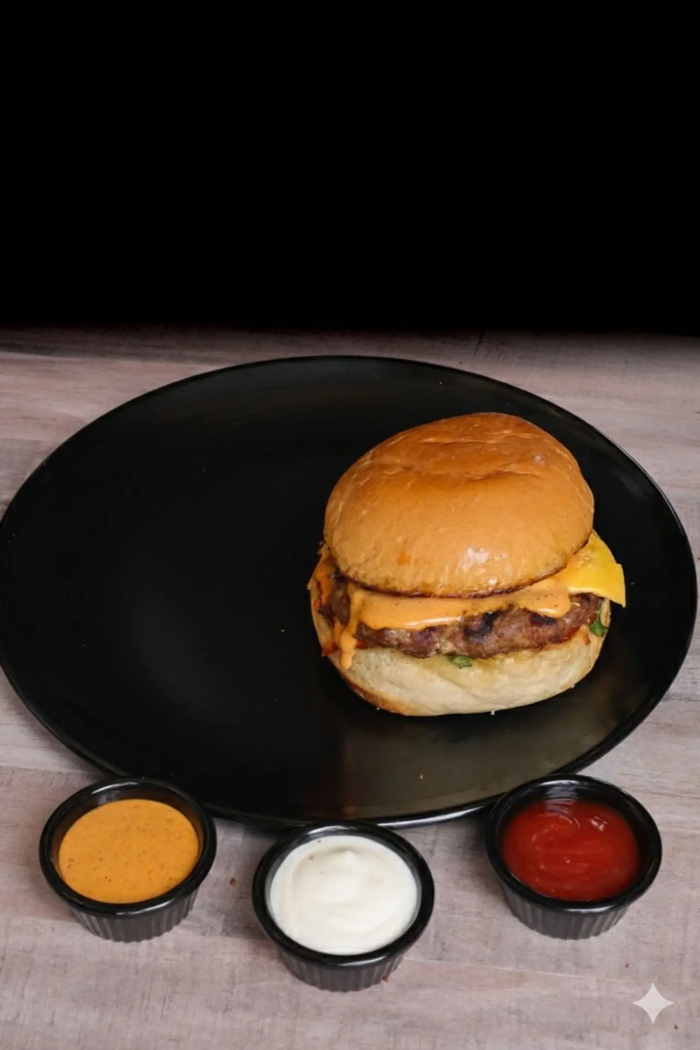 برجر لحم على الفحم