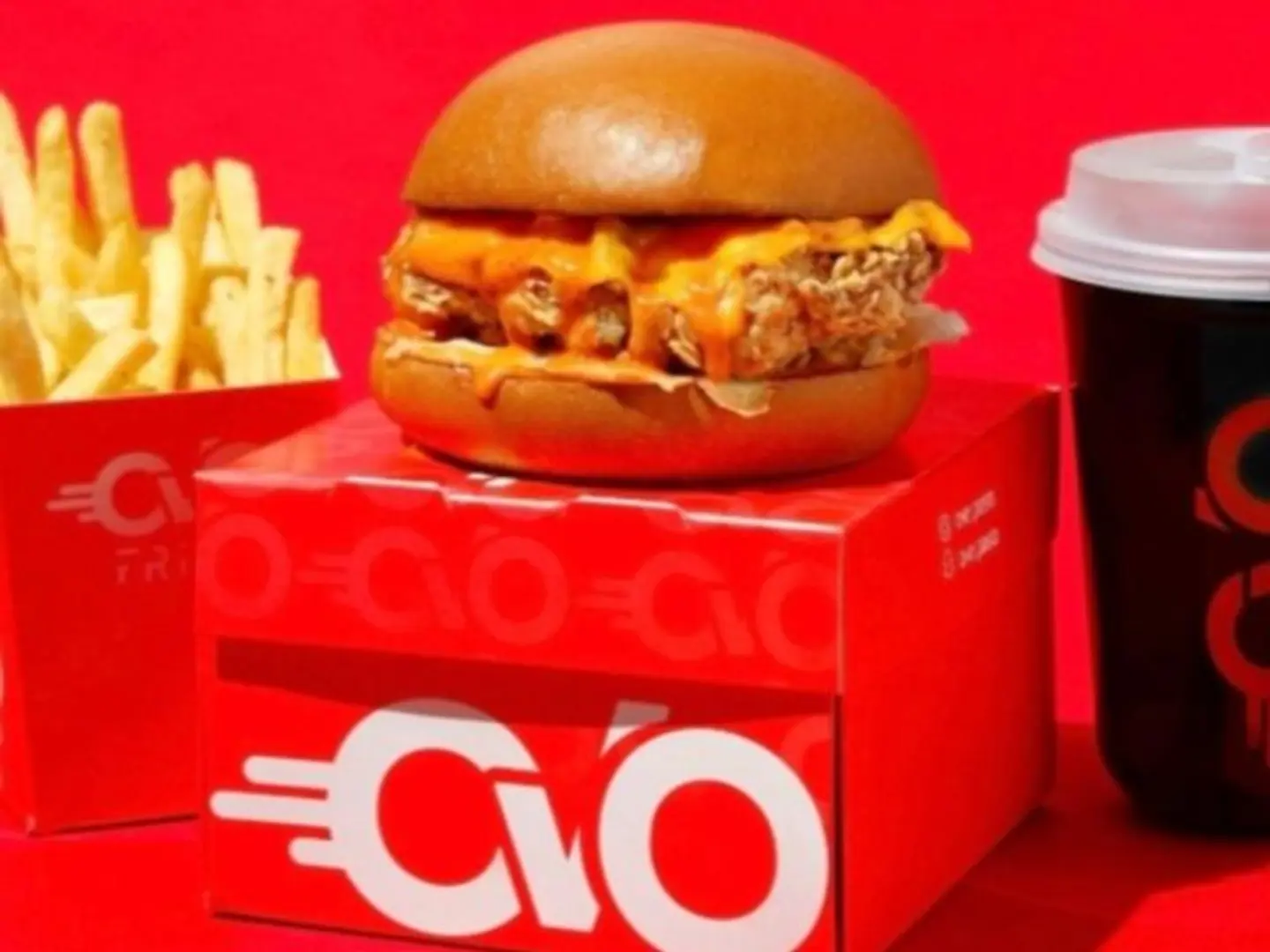 Burgger Chicken Crespy Meal