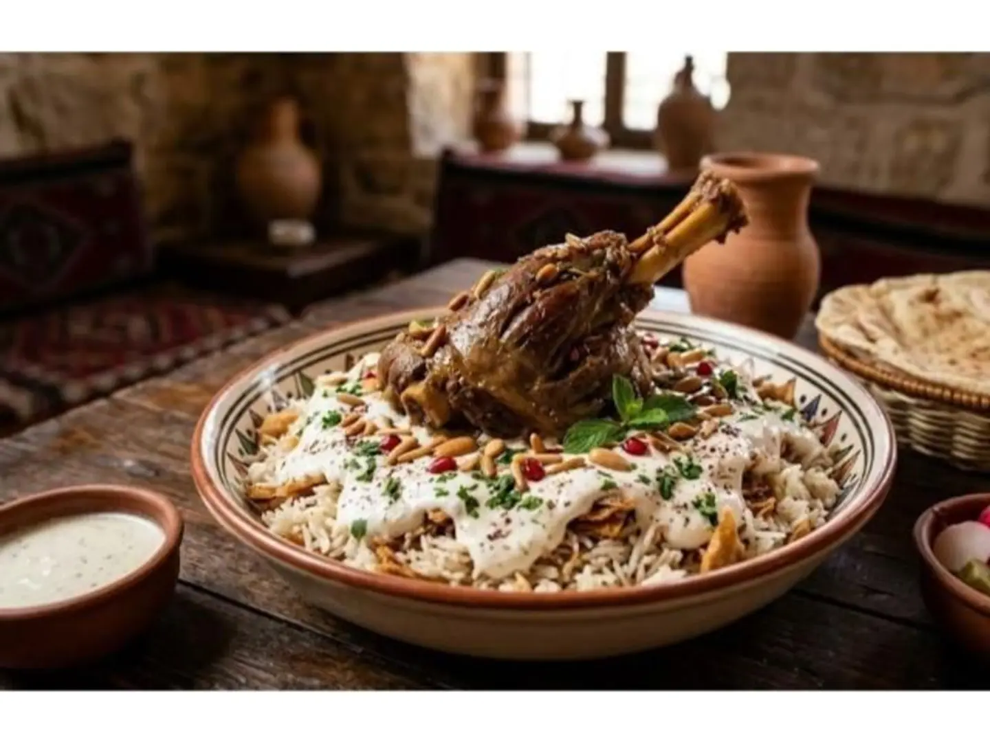 Lamb Leg Fatteh