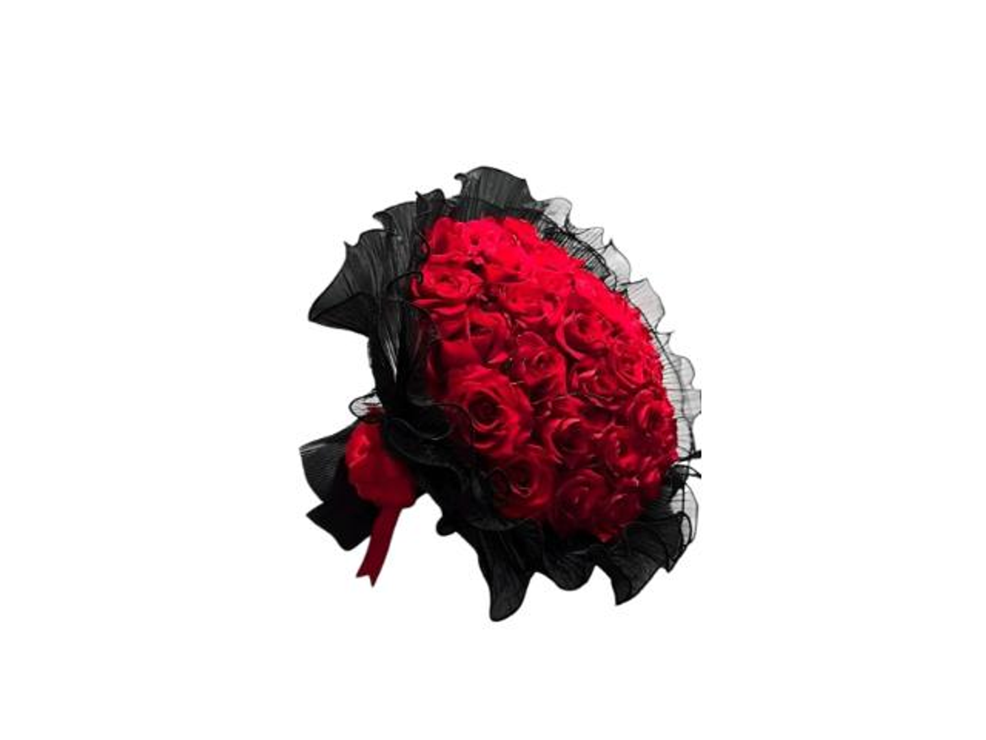 بوكيه احمر تغليف تل