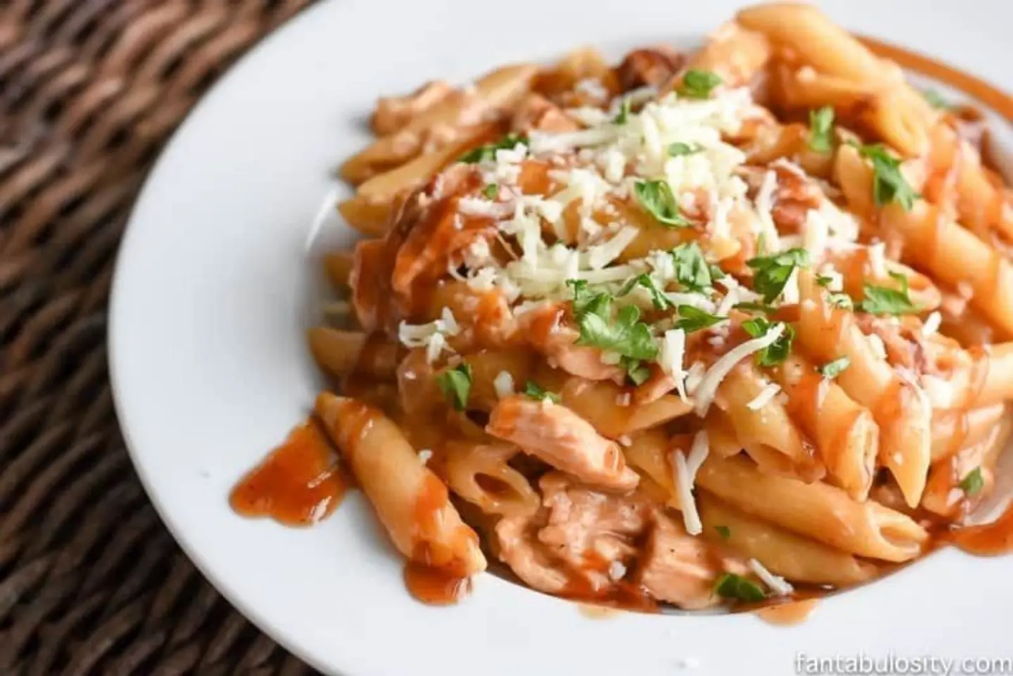 Penne Pasta With Bbq Sauce