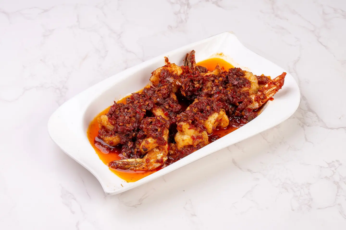 الجمبري الفلفل و الثوم