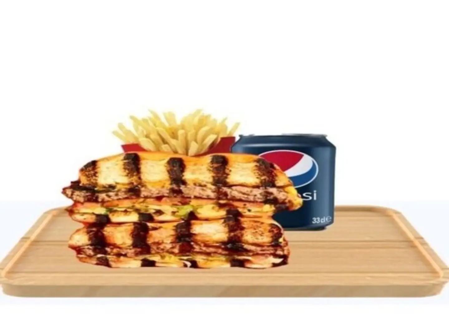 وجبة برجر دجاج مشوي سنقل