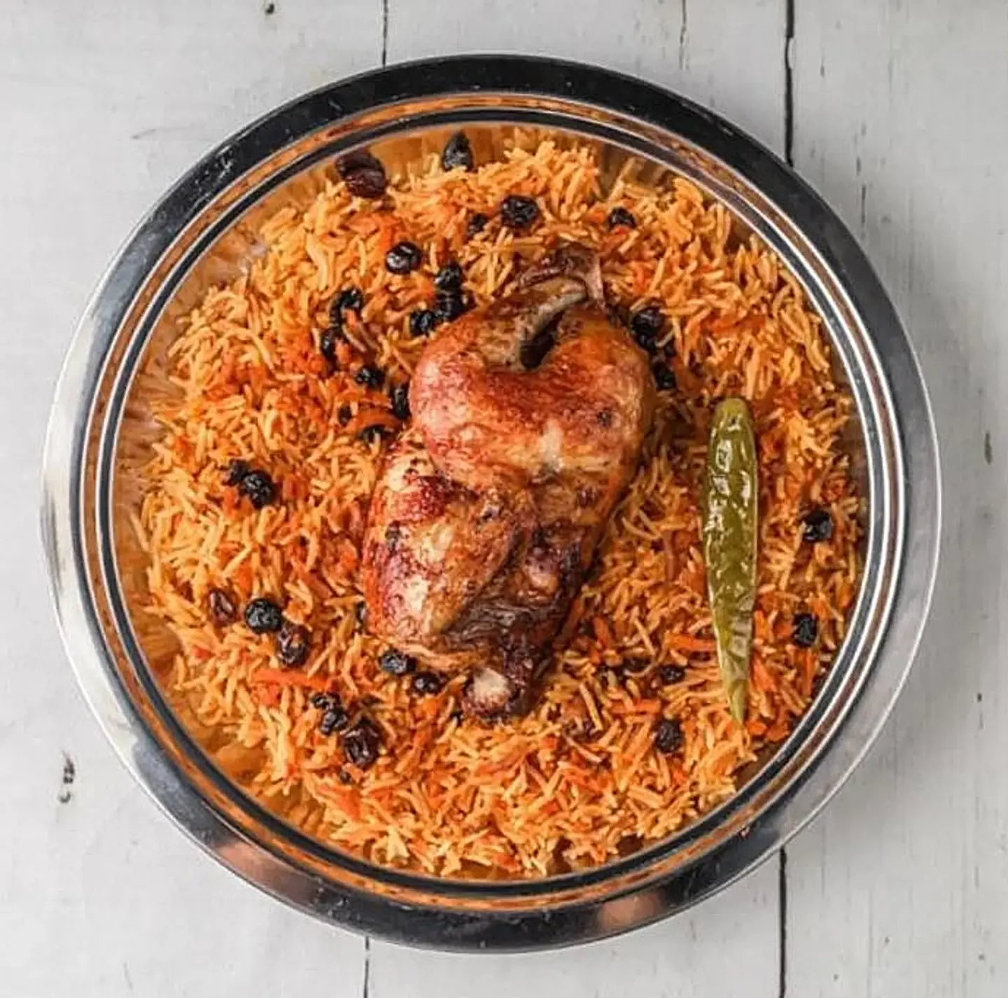 Whole Grilled Chicken With Bukhari Rice