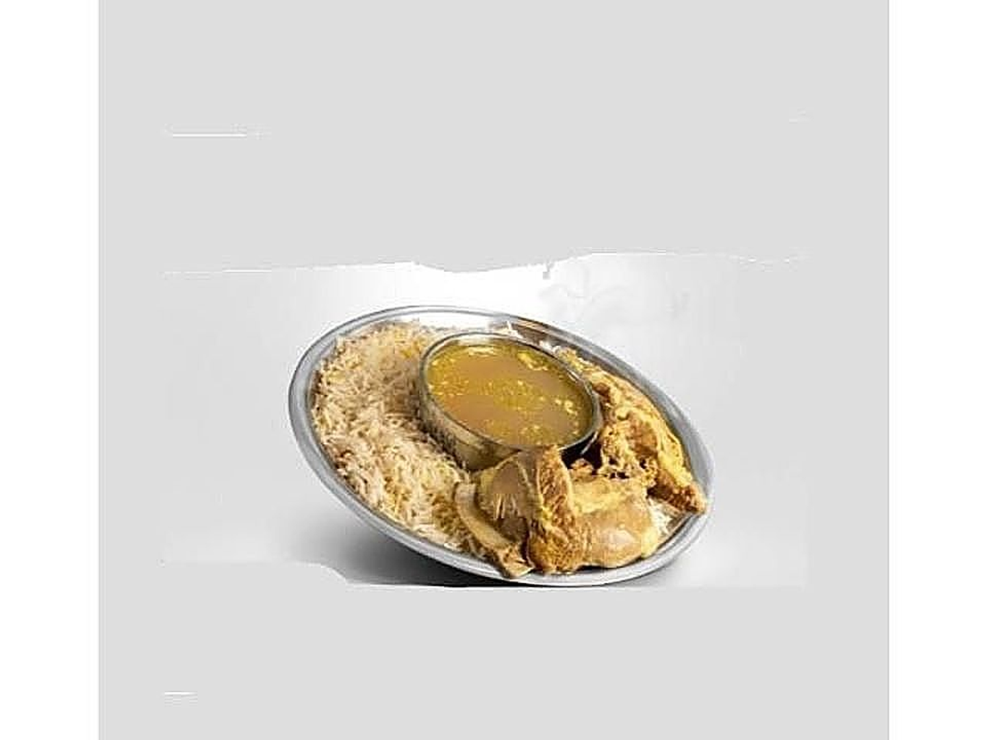 برم لحم تيوس مع عصيدة رز بشاور