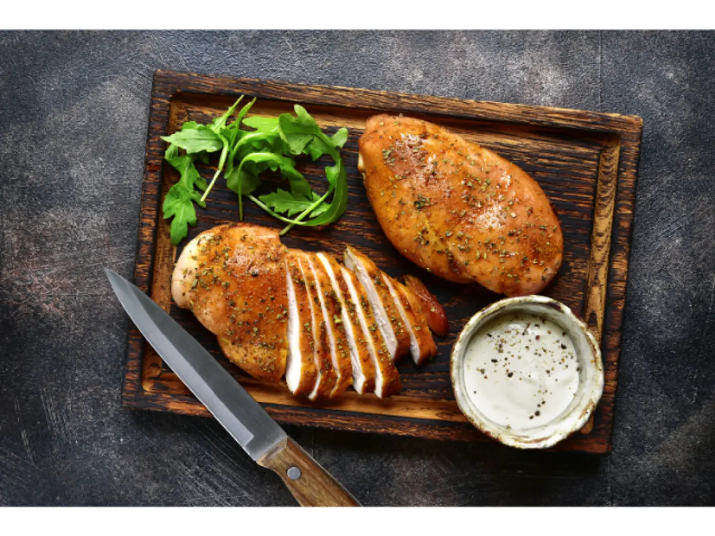 Grilled Chicken Breast With Mushroom Sauce