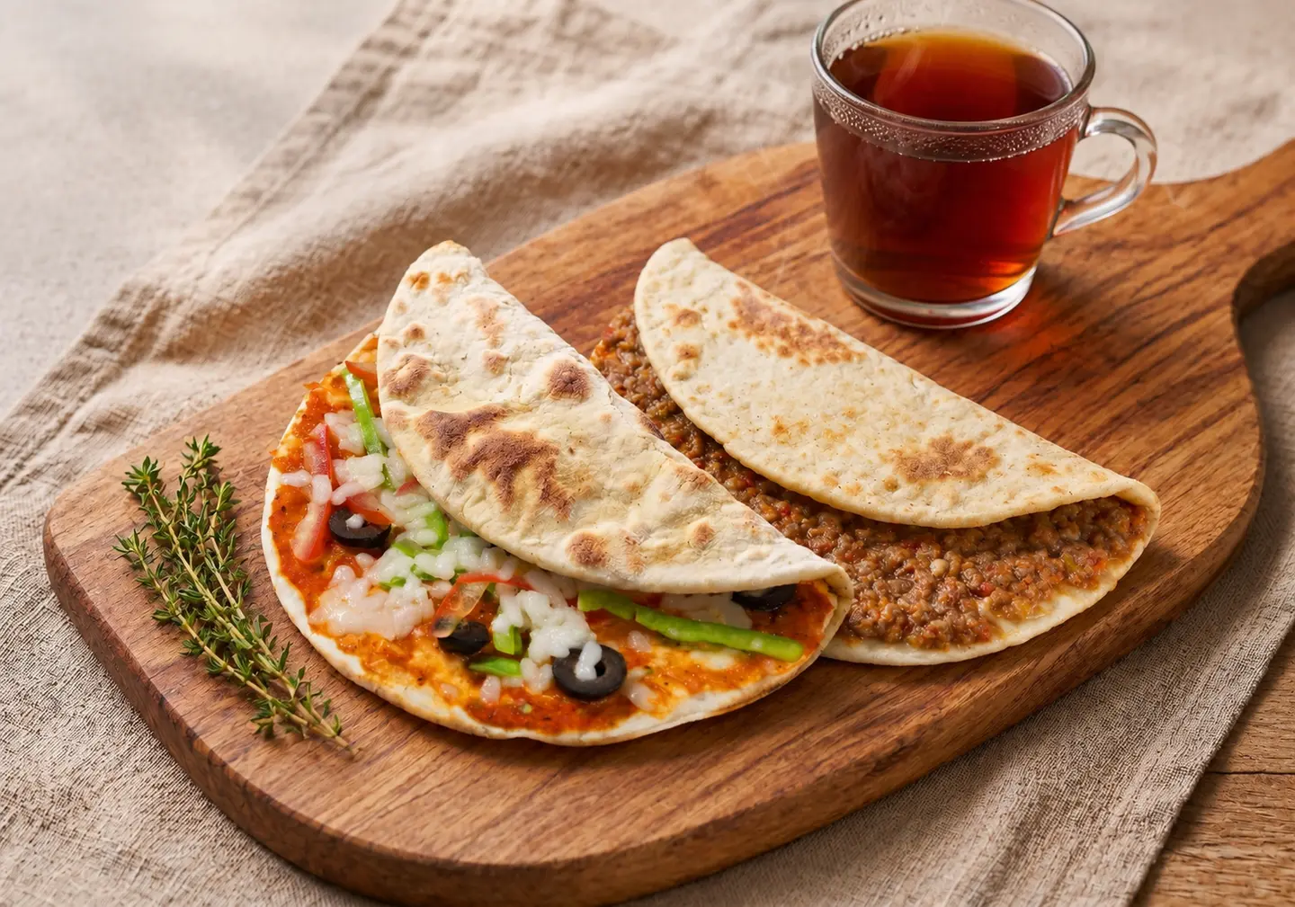 2 Manakeesh And Tea