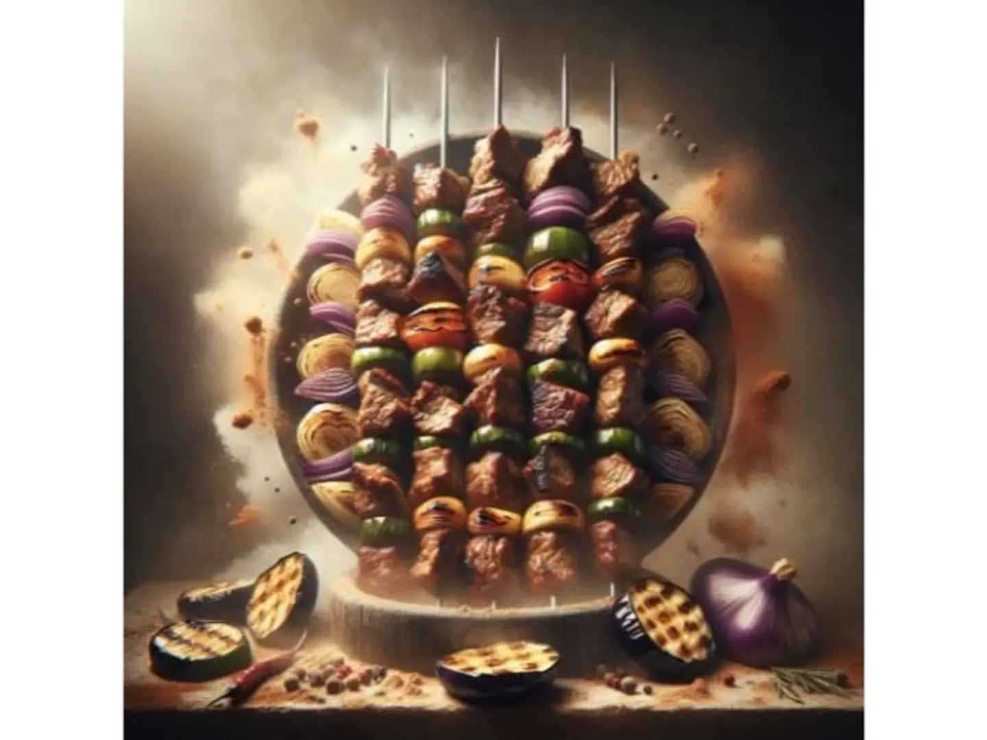 كباب لحم باذنجان