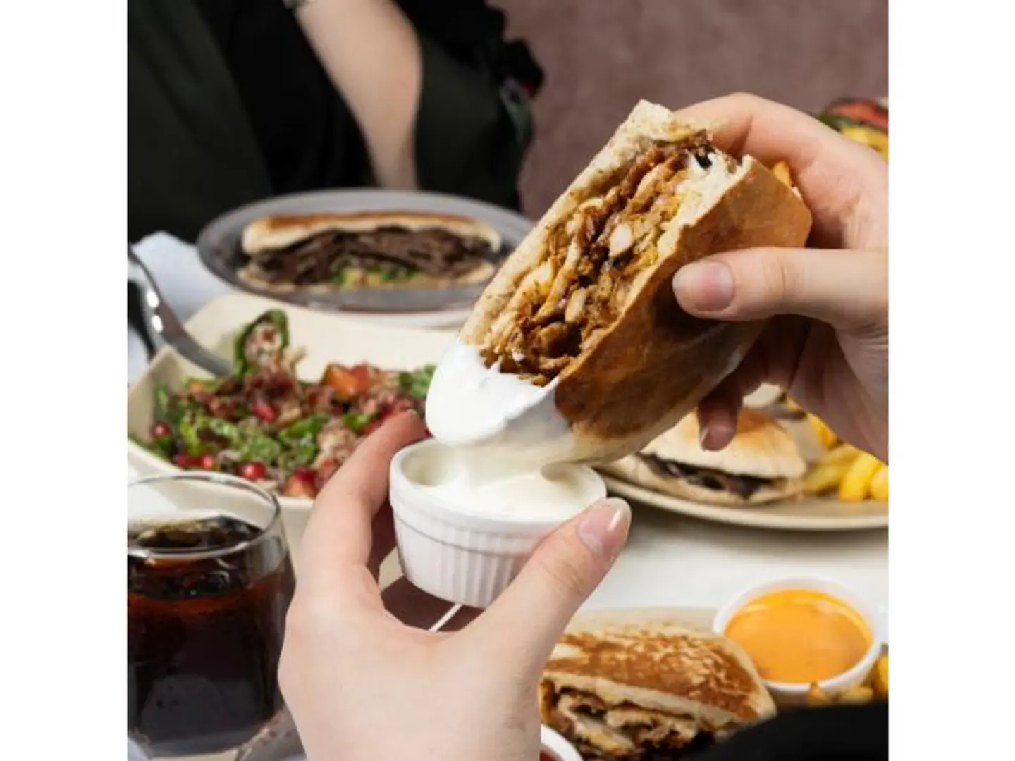 Chicken Shawarma With Shami Bread