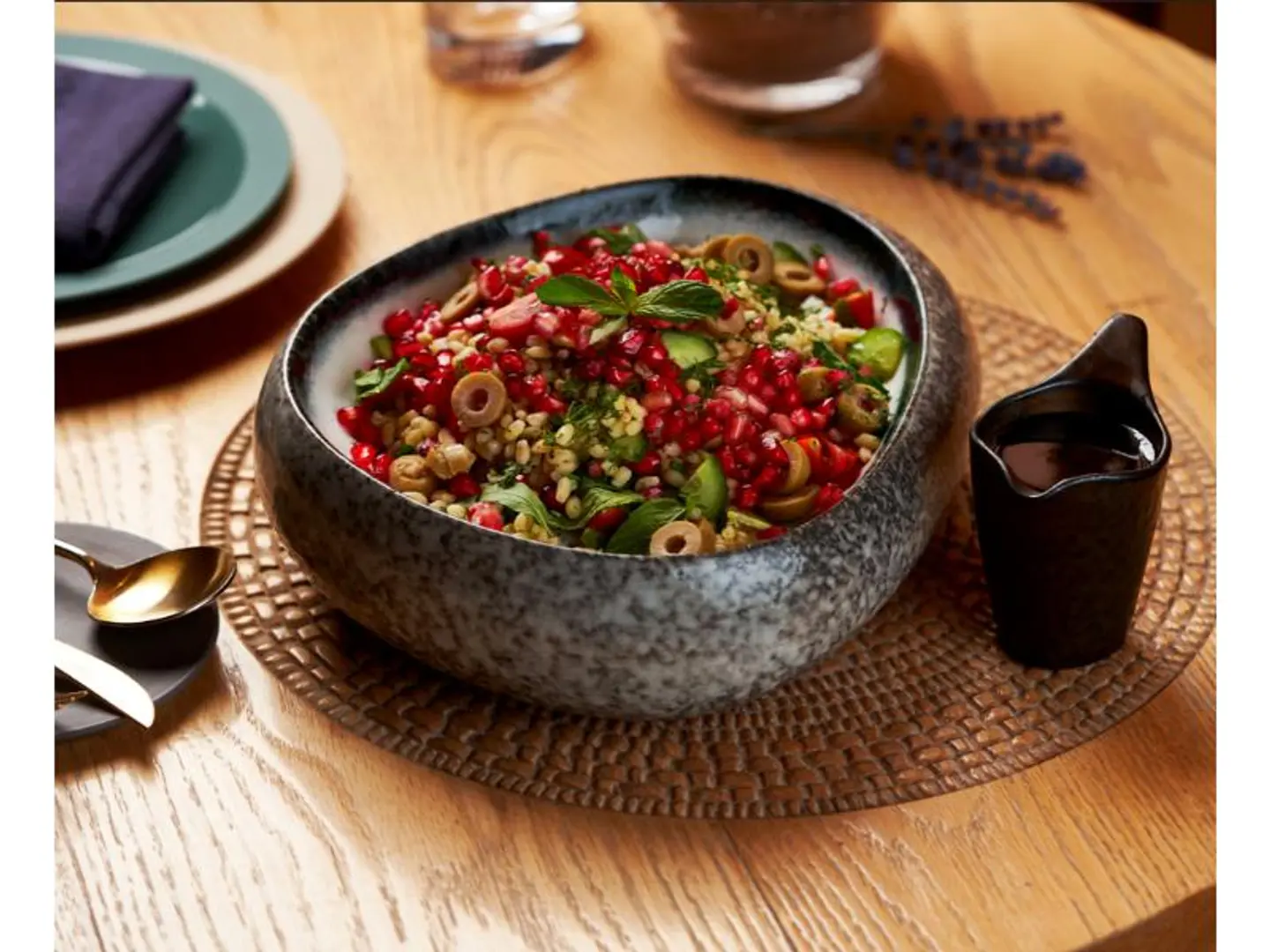 Harees Salad And Al Jouf Olives