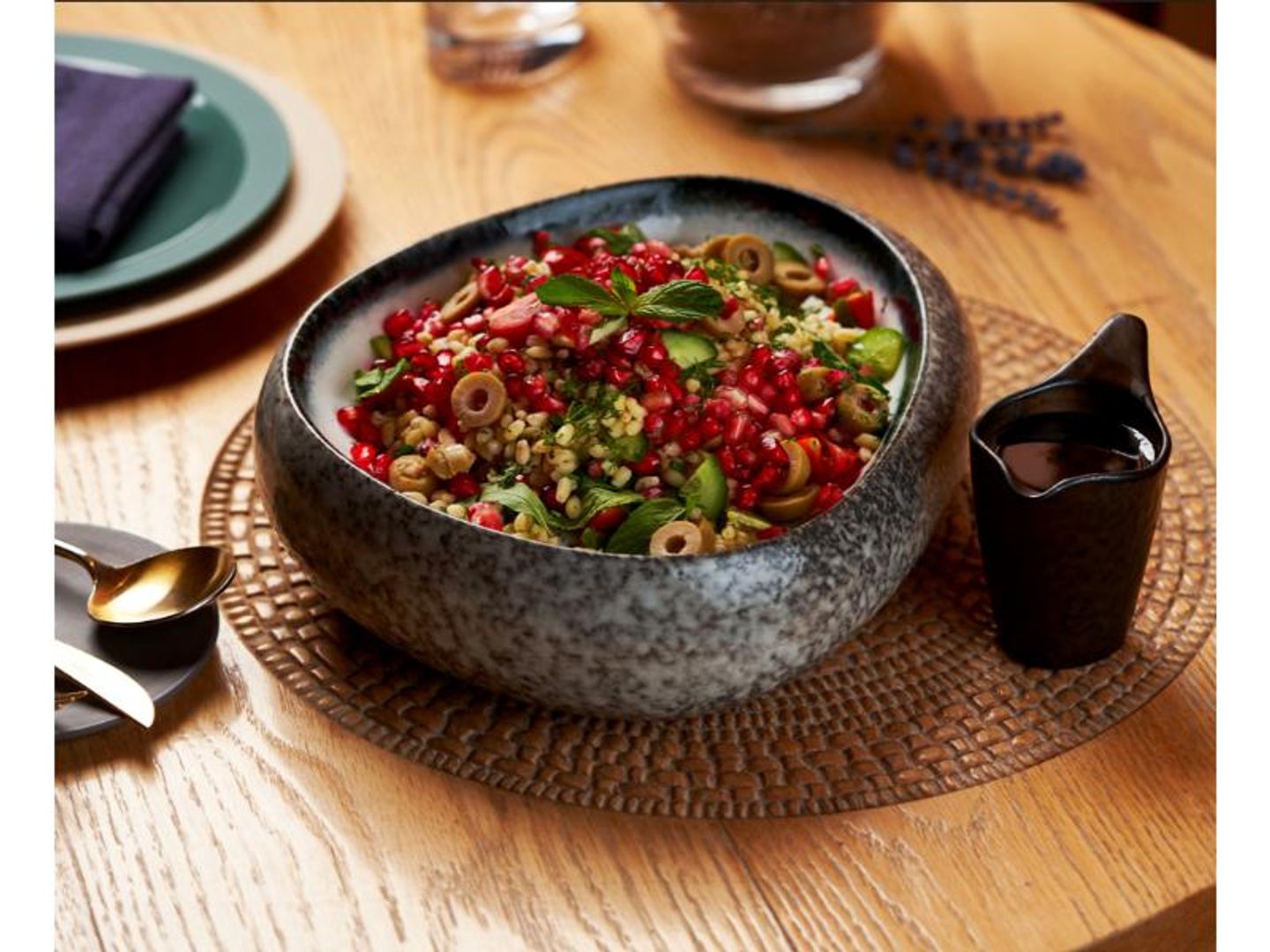 Harees Salad And Al Jouf Olives