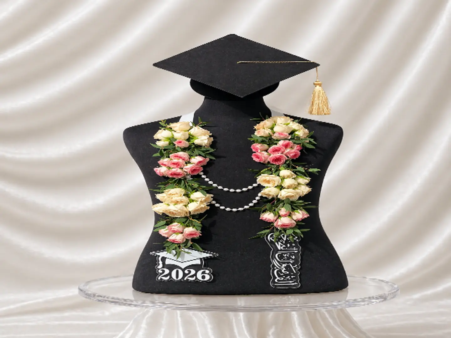 Pink Pearl Graduation Sash