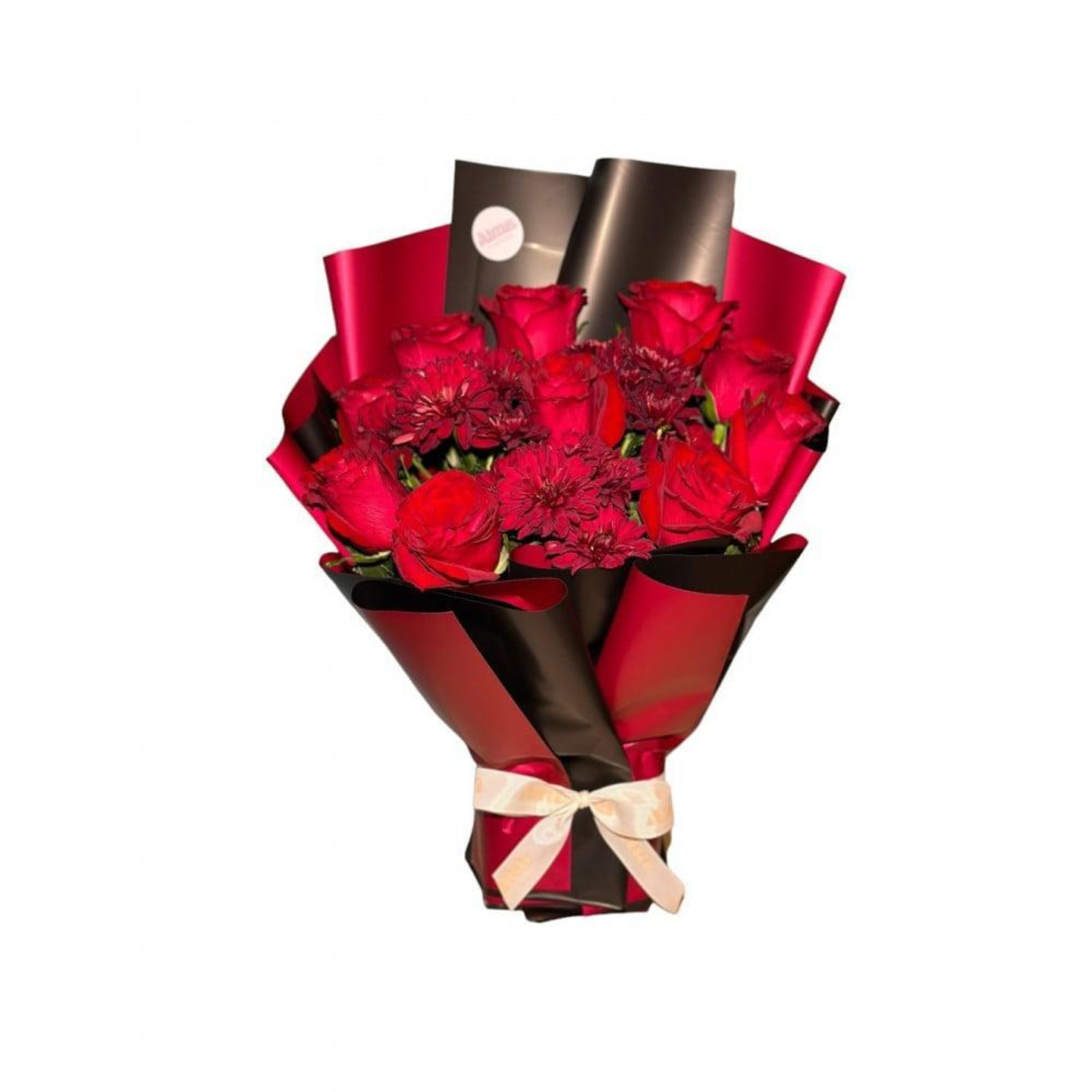 بوكيه احمر بورد جوري احمر