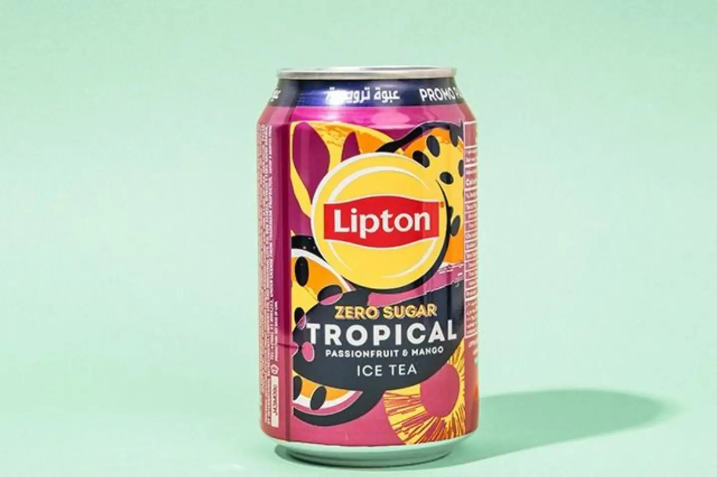Ice Lipton Tropical Passionfruit And Mango Zero Sugar
