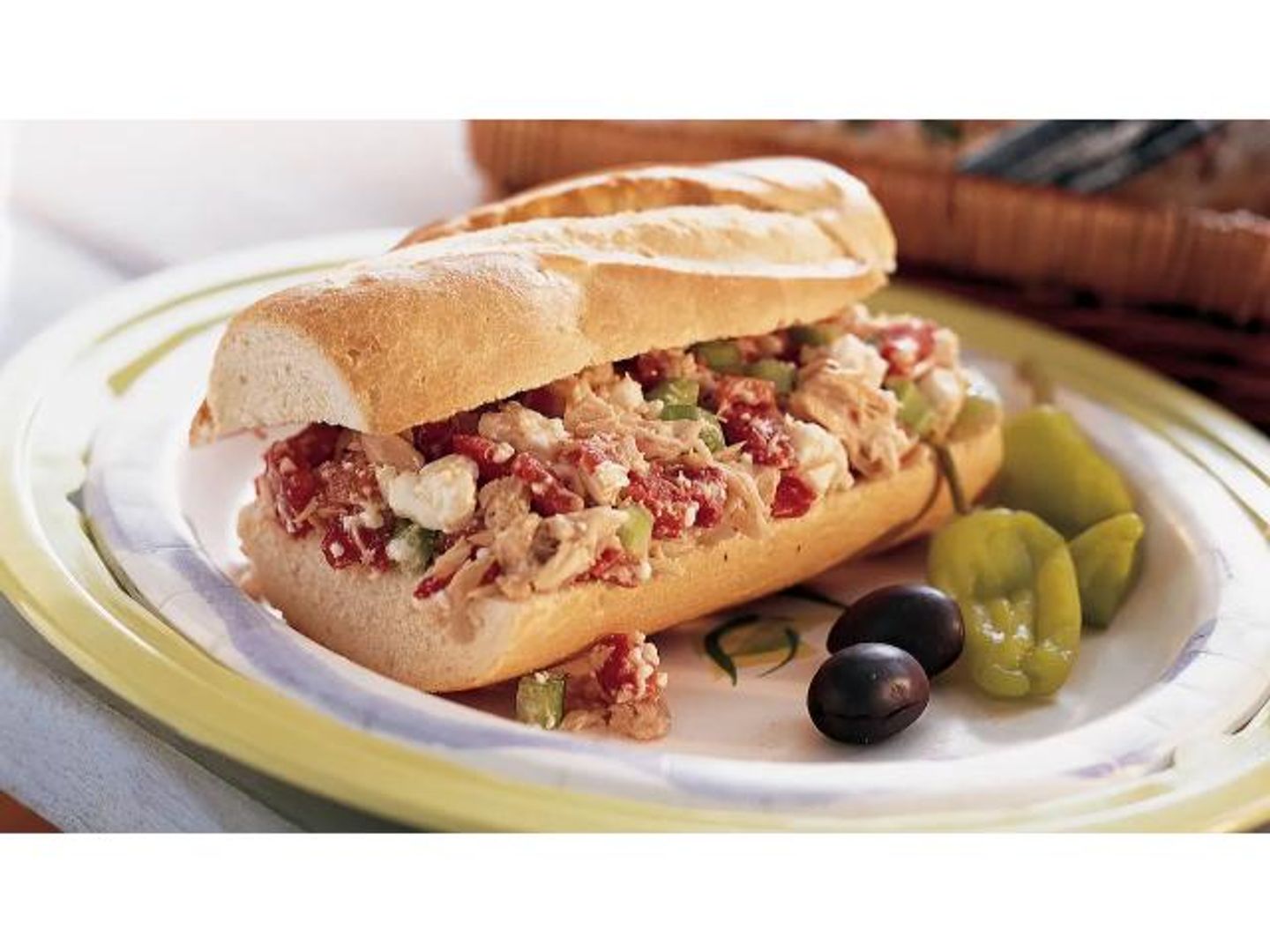 Greek Tuna Sandwich