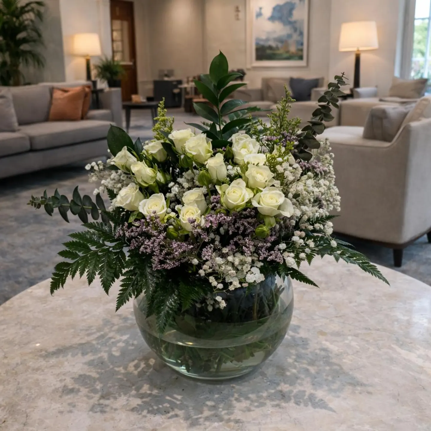 فازة ابيض ستة