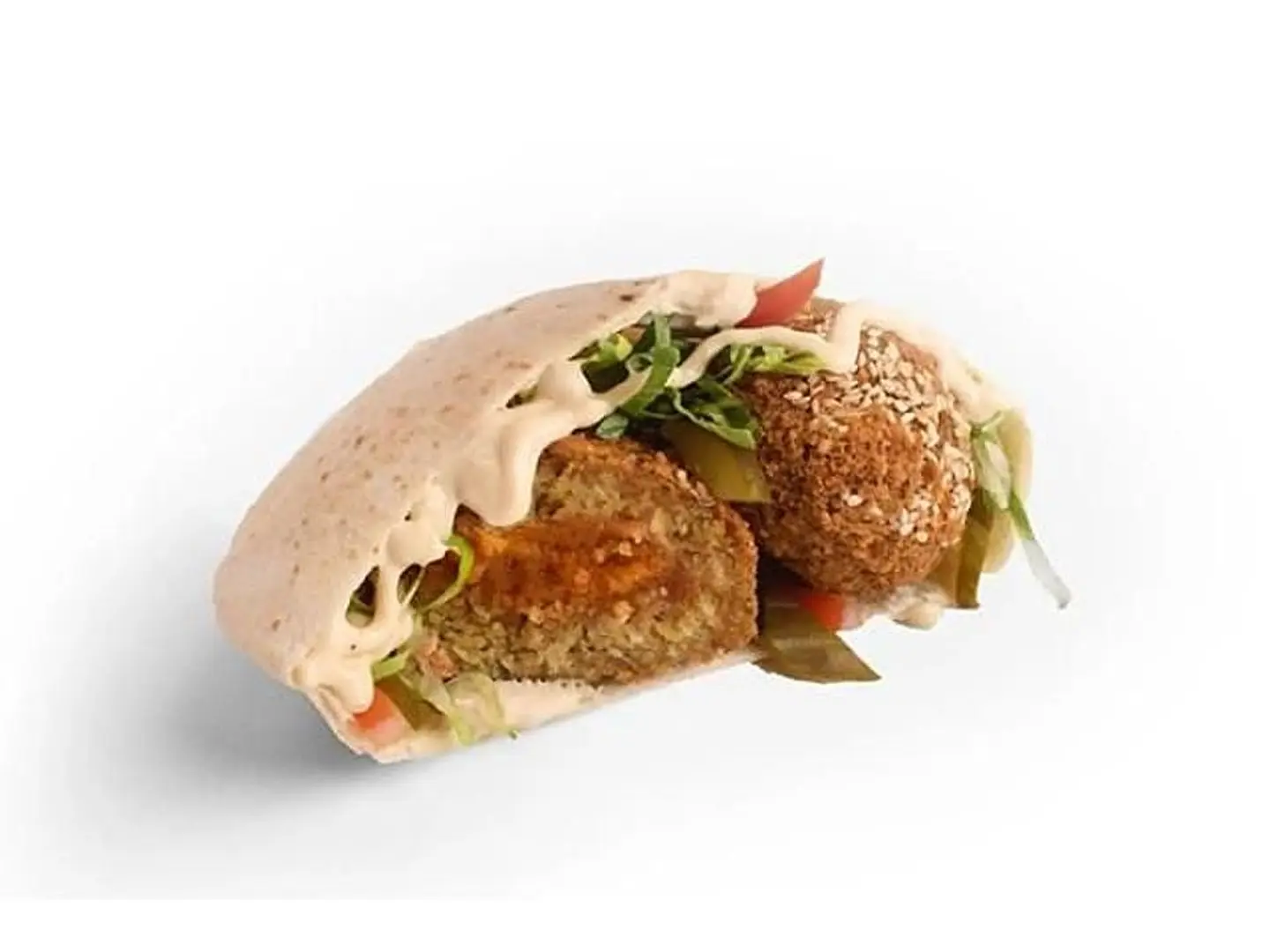 ساندوتش فلافل بالجبنه