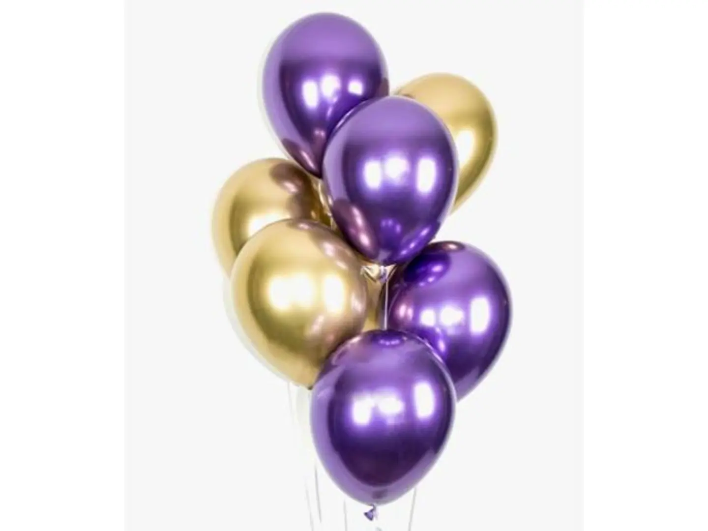 Purple Chrome Balloon Bouquet