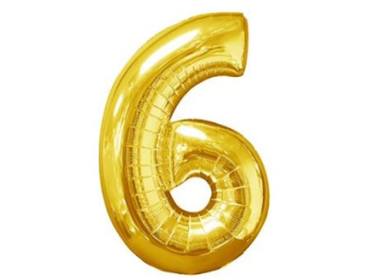 بالون هيليوم ذهبي رقم 6