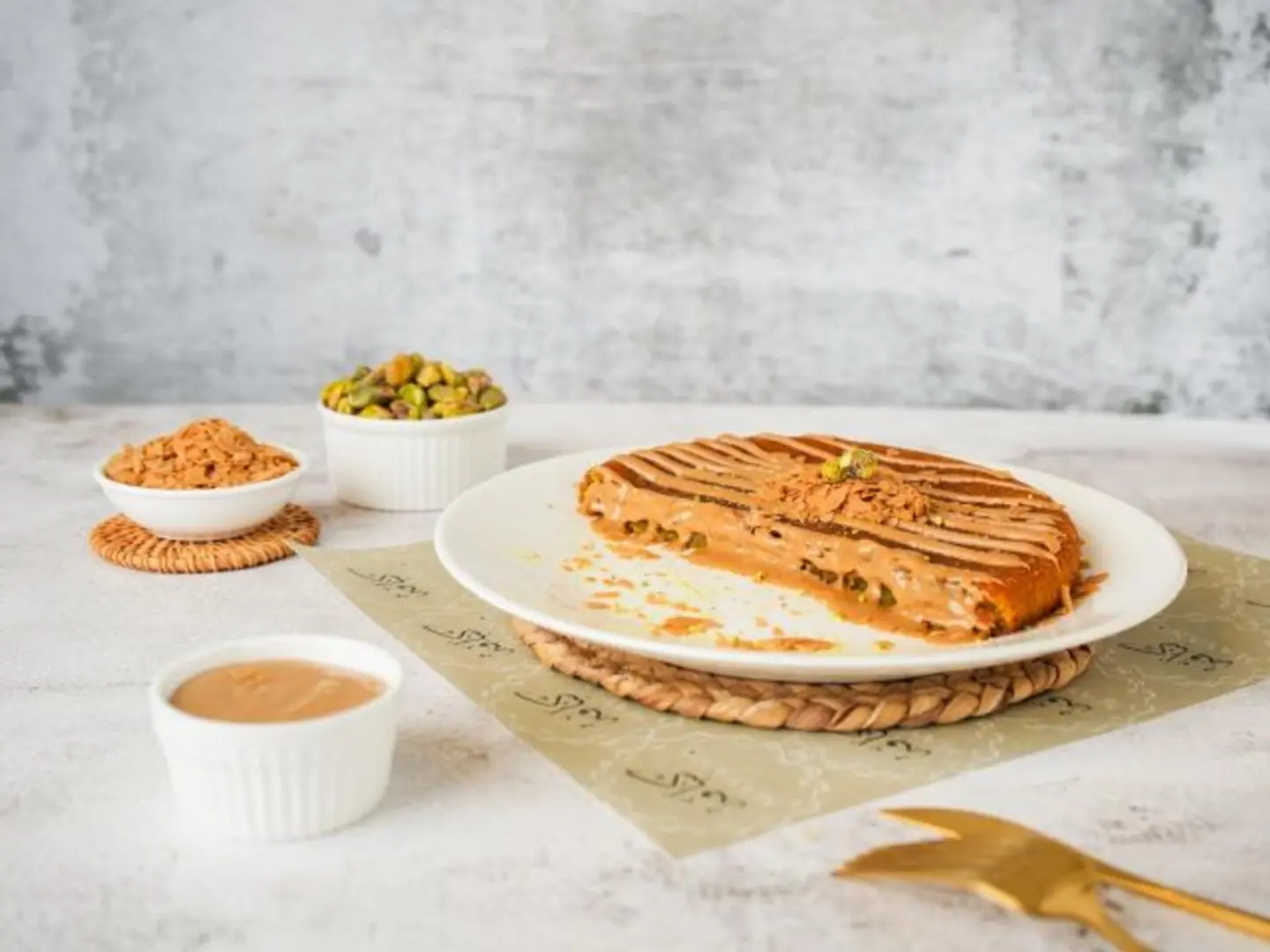 Kunafah Nabulsi With Lotus   Medium