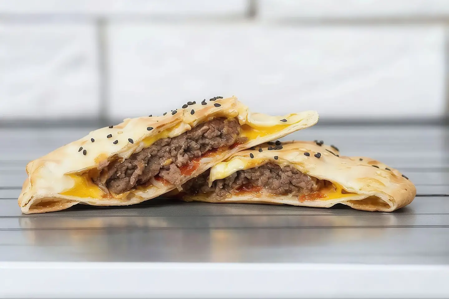 فطيرة برجر لحم