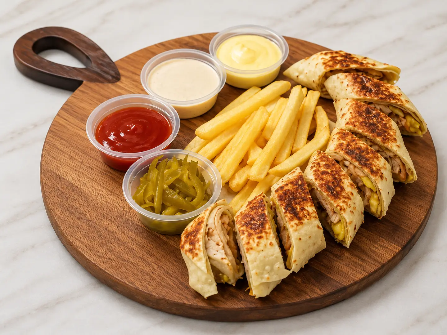 Double Arabic Shawarma With Cheese
