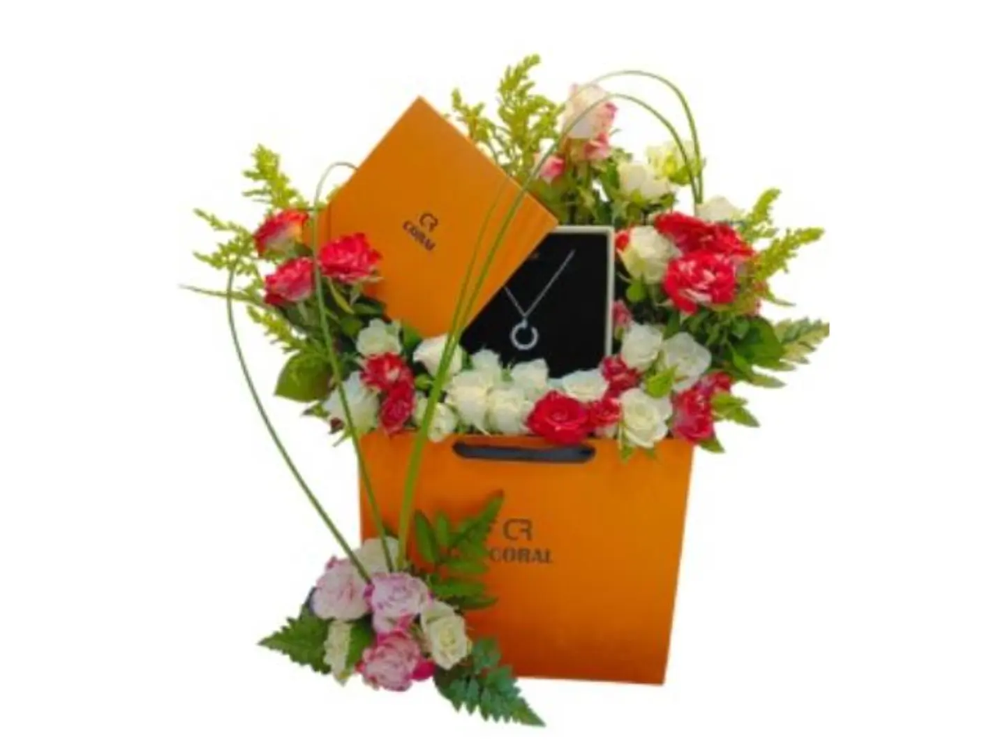 Brand Necklace With Roses