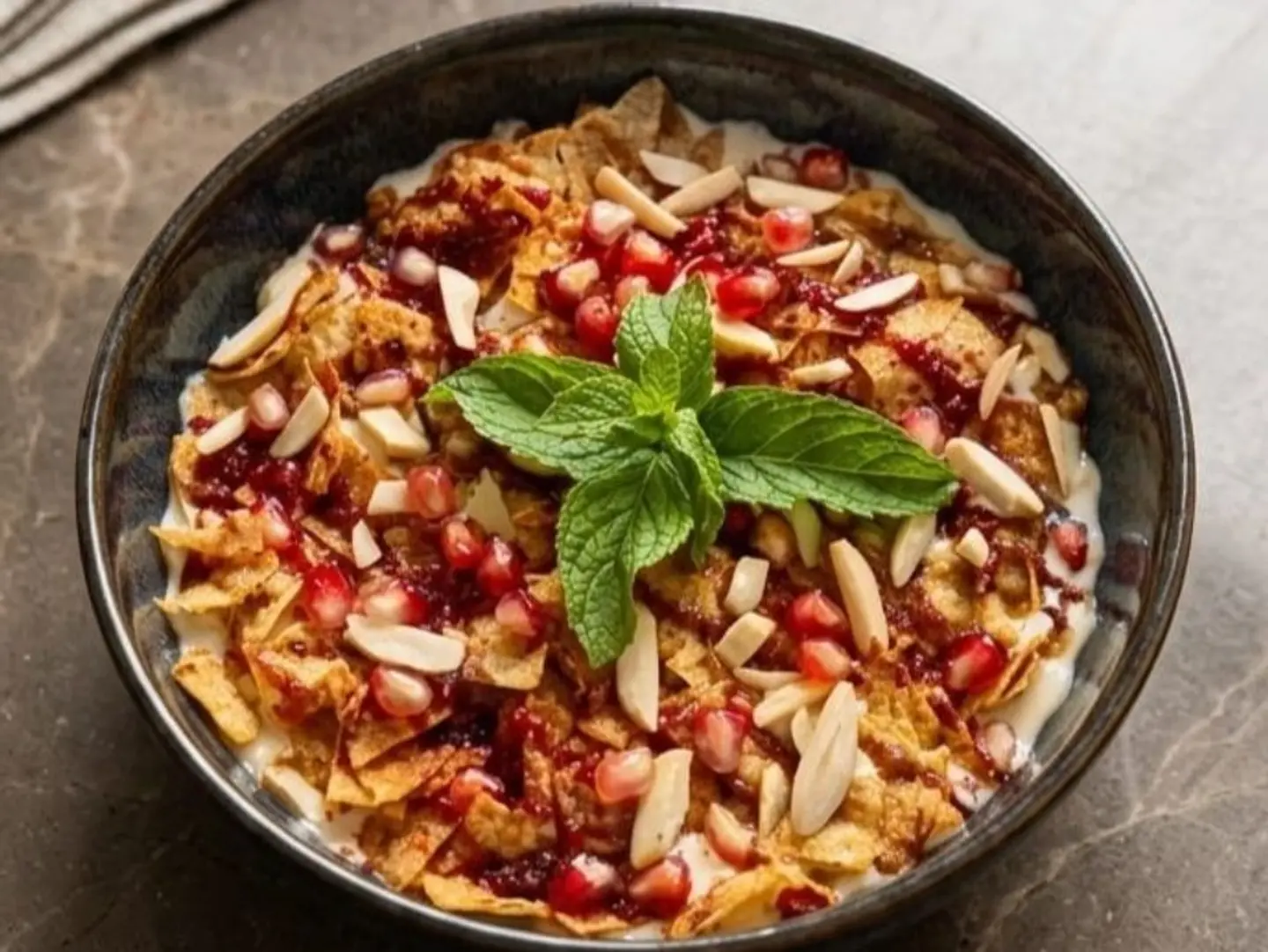 Grape Leaf Fatteh