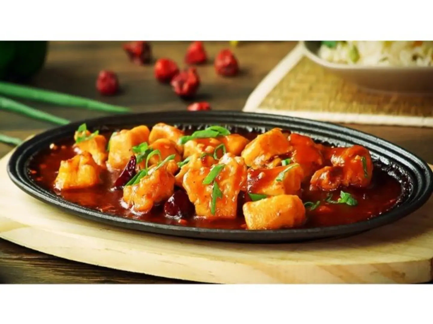 Chicken Manchurian . Sizzlers