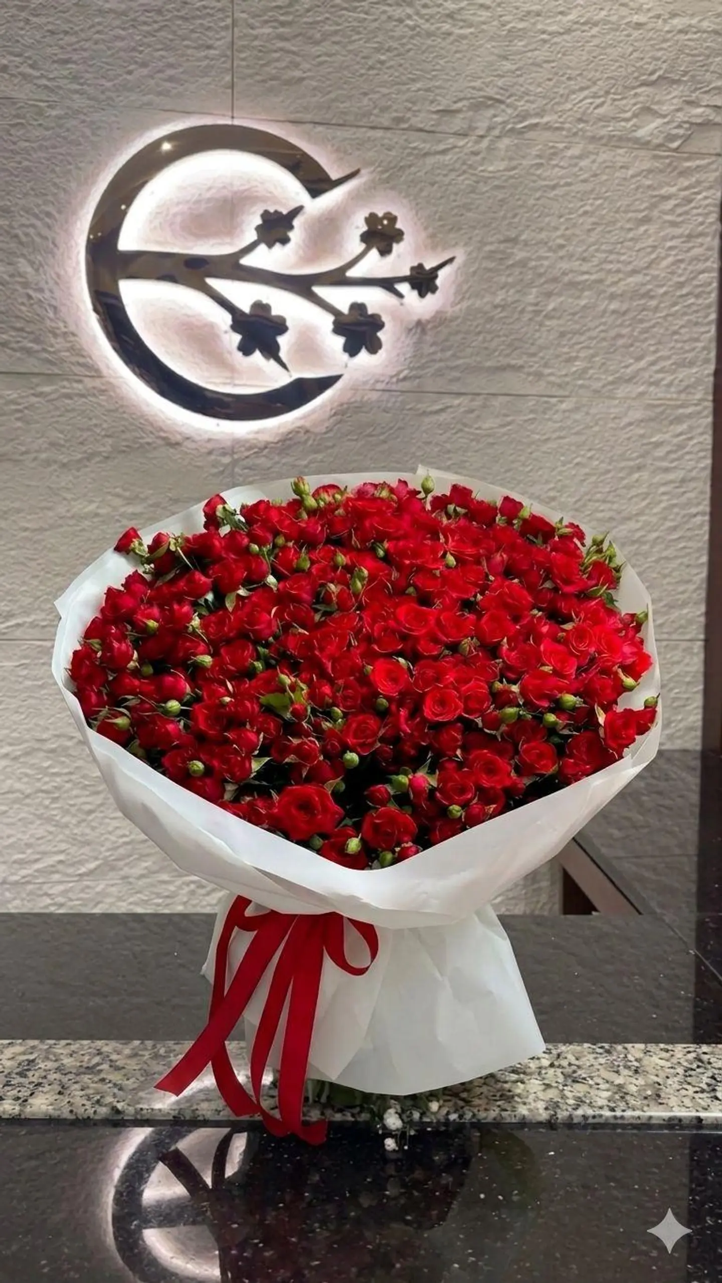 Bouquet Of Baby Rose Red