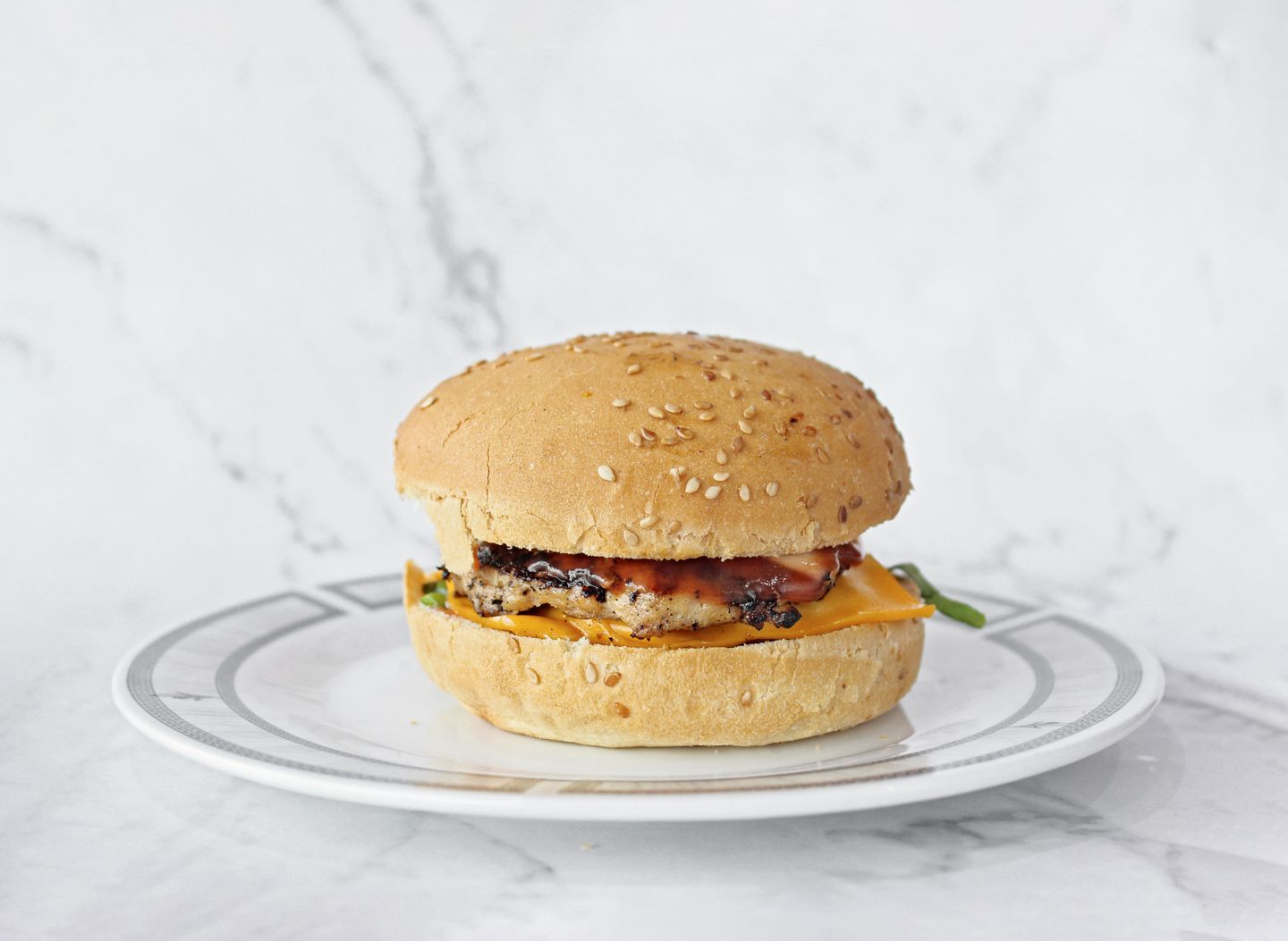 Chicken Burger Without Cheese