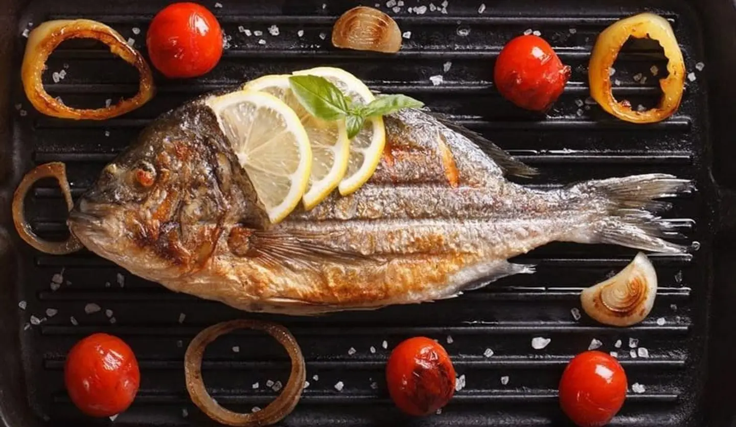 Grilled Hamour Fish - For One Person