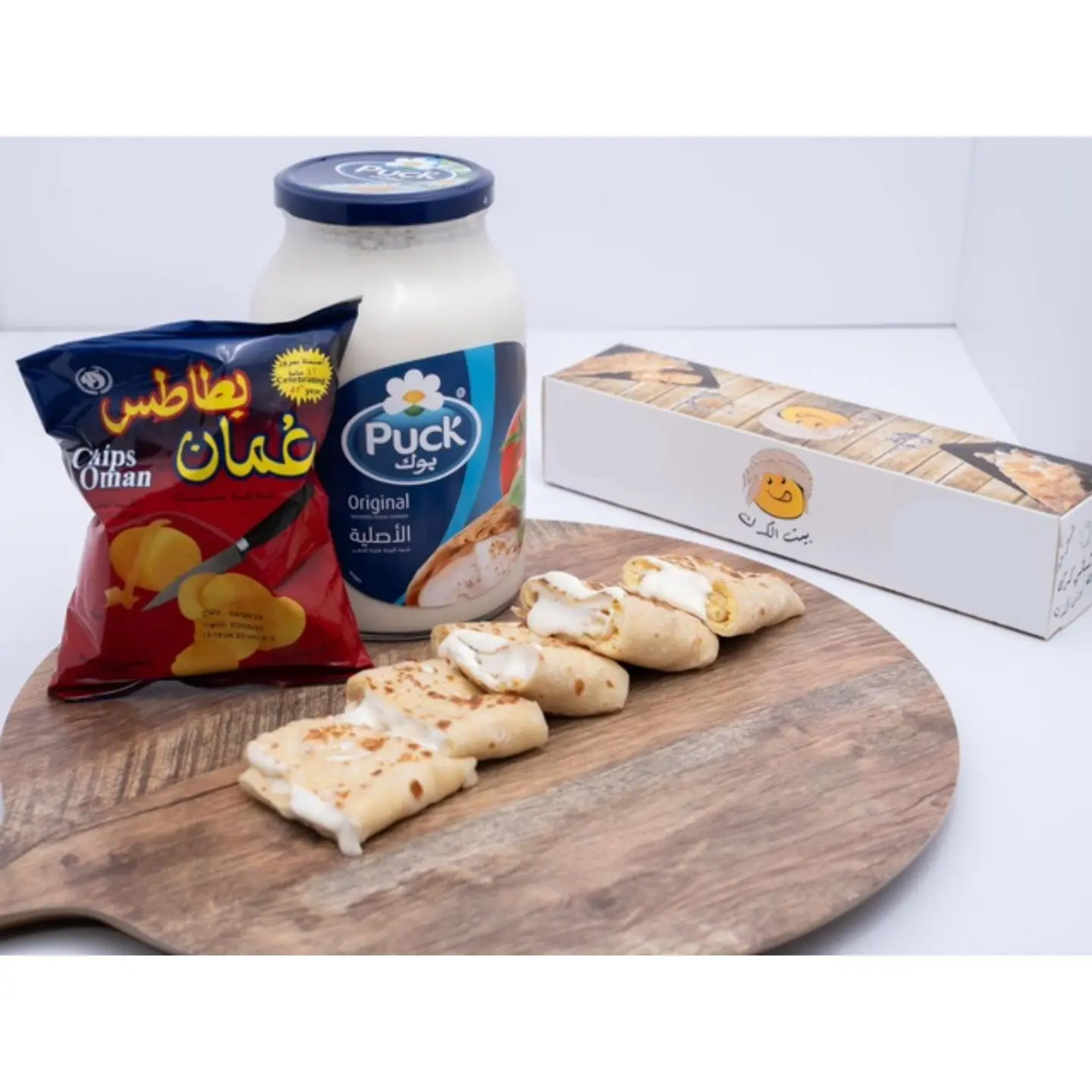 Egg Chapati With Cheese And Oman Chips