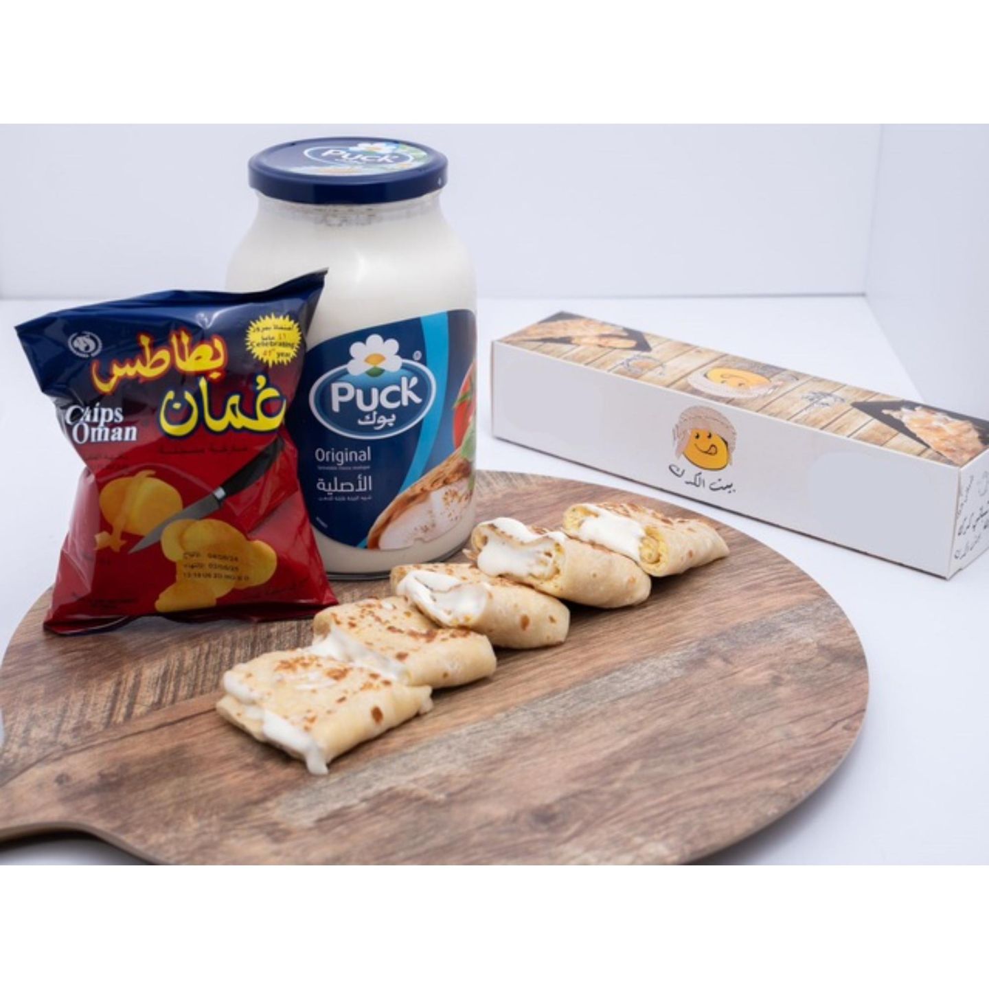 Egg Chapati With Cheese And Oman Chips