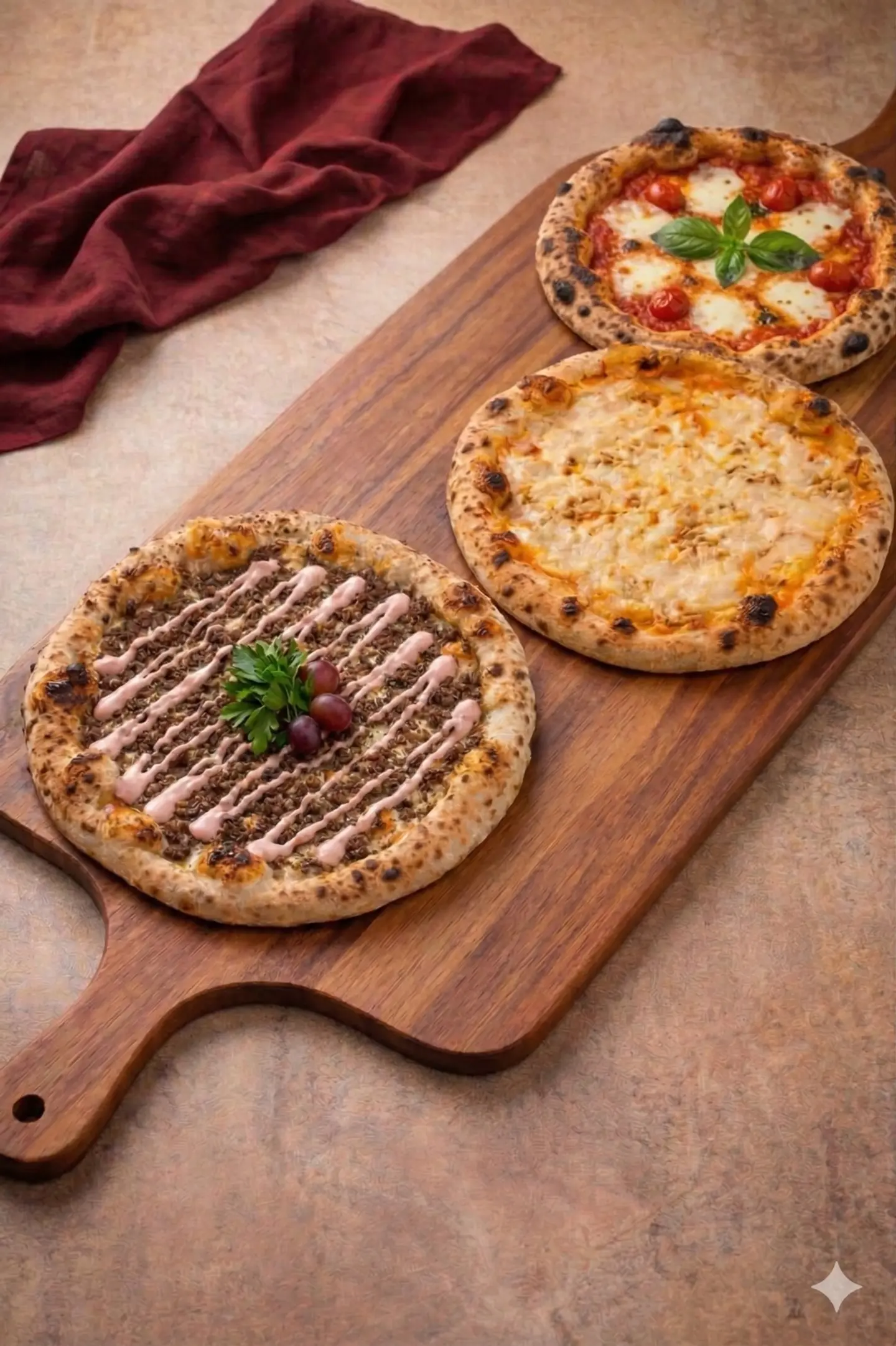 عرض البيتزا كومبو: بيتزتين والثالثة مجاناً