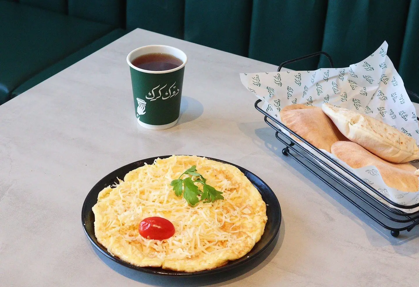 Cheese Omelet Dook Karak Style