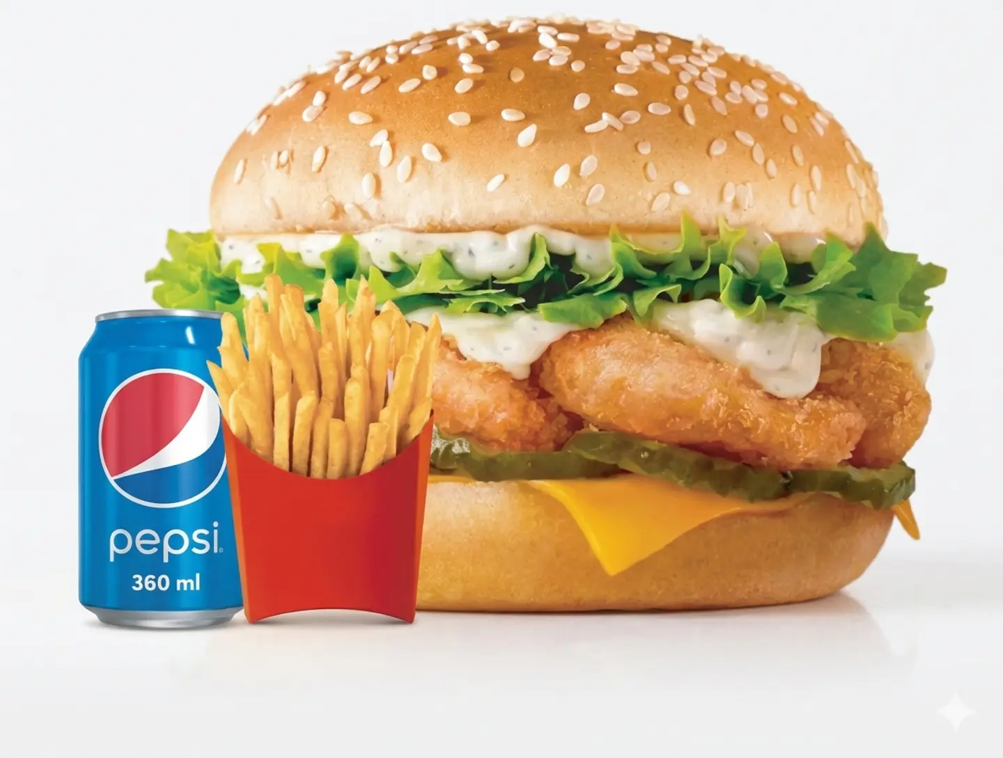 وجبة برجر روبيان