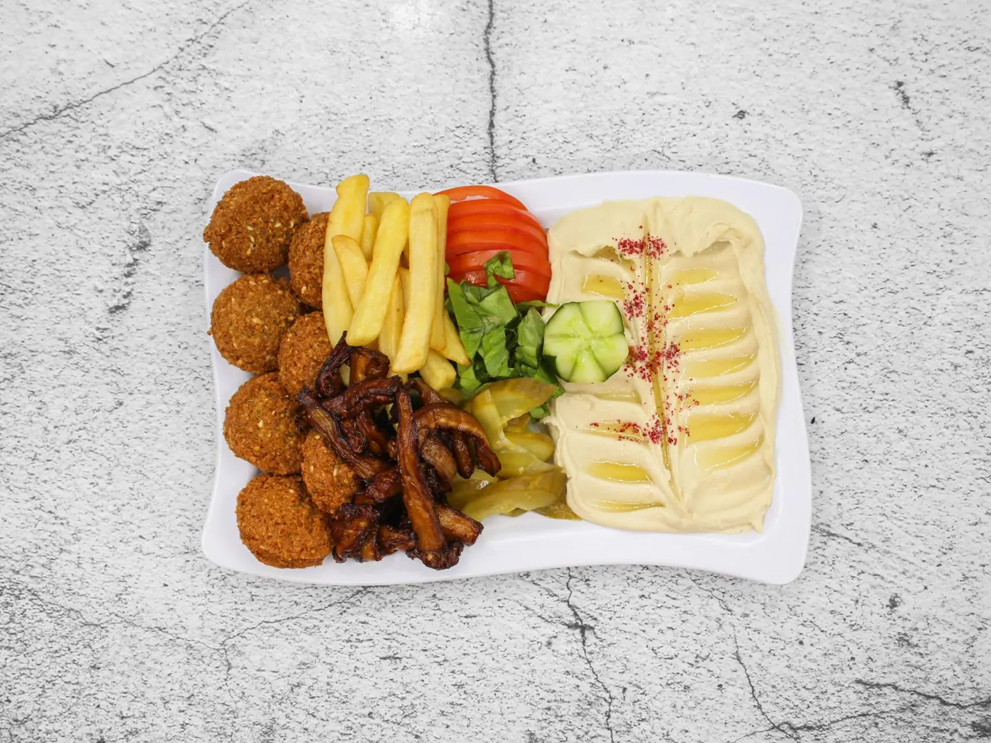 Falafel With Hummus 7 Pieces